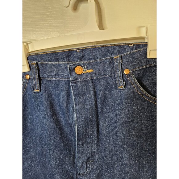 Wrangler Cowboy Cut 13MWZ Original Fit Jeans Rigid Indigo Men's Size  35x34 - Picture 4 of 9